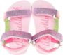 Billieblush glitter-detail flat sandals Pink - Thumbnail 3