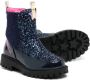 Billieblush glitter panelled ankle boots Blue - Thumbnail 2