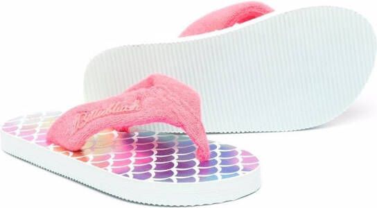 Billieblush logo-plaque flip-flops Pink