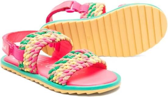 Billieblush open-toe flat sandals Pink