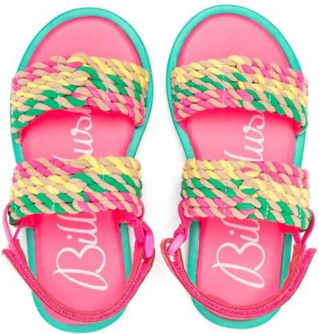 Billieblush open-toe flat sandals Pink
