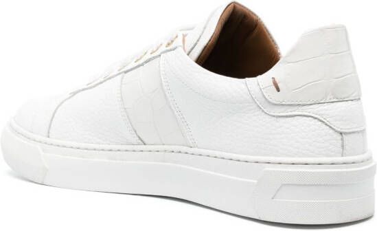 Billionaire contrast-detail low-top sneakers White