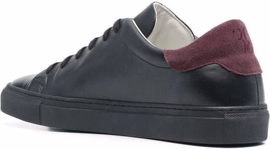 Billionaire Crest low-top leather sneakers Black
