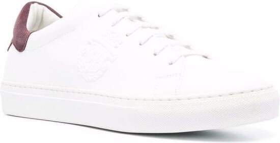 Billionaire Crest low-top leather sneakers White