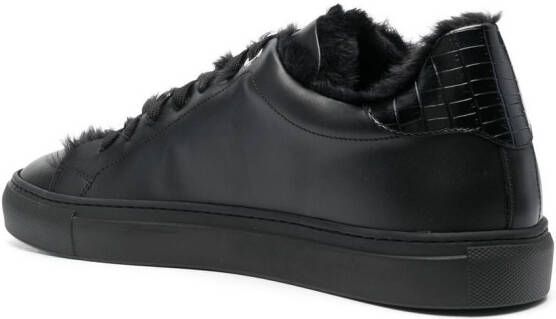 Billionaire debossed-logo low-top sneakers Black