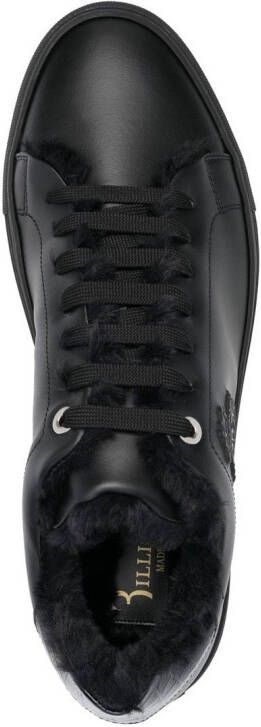 Billionaire debossed-logo low-top sneakers Black