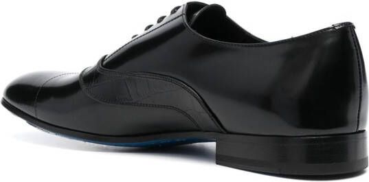 Billionaire embossed-crocodile oxford shoes Black