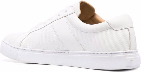 Billionaire leather low-top sneakers White