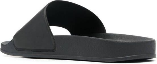 Billionaire logo-print slides Black