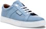 Billionaire low-top leather sneakers Blue - Thumbnail 2