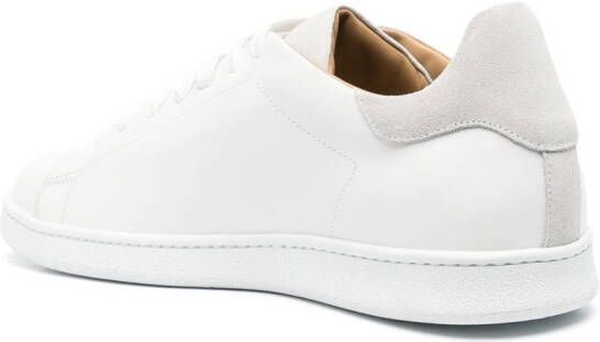 Billionaire low-top leather sneakers White