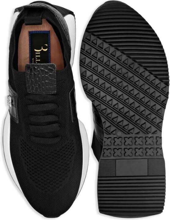 Billionaire Runner logo-patch sneakers Black