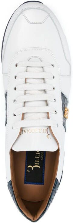 Billionaire two-tone low-top sneakers White
