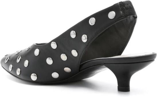 Bimba y Lola 45mm studded leather pumps Black