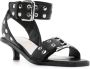 Bimba y Lola 50mm studded leather sandals Black - Thumbnail 2