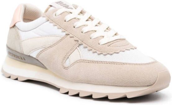 Bimba y Lola lace-up panelled sneakers Neutrals