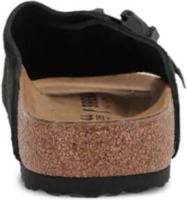 Birkenstock adjustable straps suede sandals Black