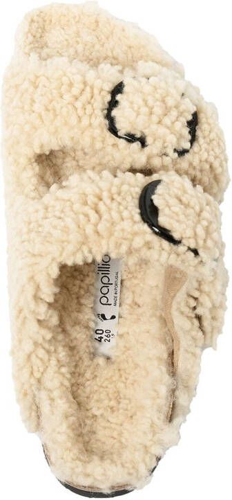 Birkenstock Arizona Big Buckle shearling slides Neutrals