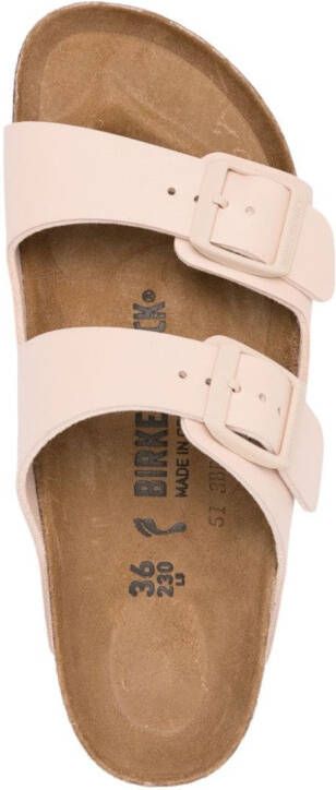 Birkenstock Arizona Birko-Flor leather sandals Neutrals