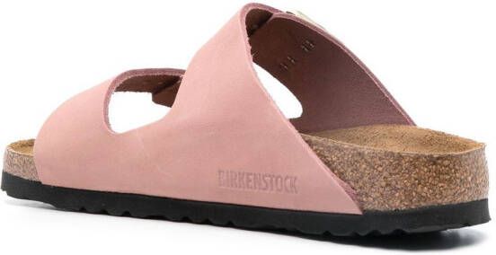 Birkenstock Arizona buckle-fastening 35mm slides Pink