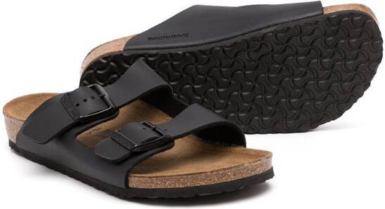Birkenstock Kids Arizona buckled sandals Black