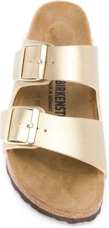 Birkenstock Arizona buckled sandals Gold