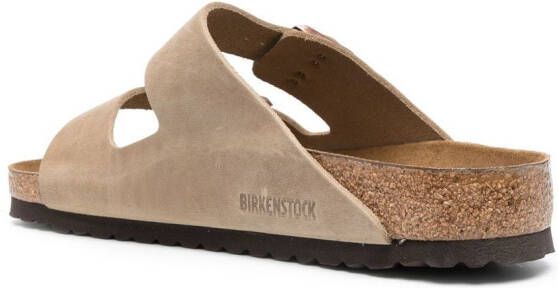 Birkenstock Arizona buckled slip-on sandals Neutrals