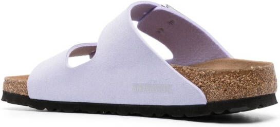 Birkenstock Arizona buckled suede sandals Purple