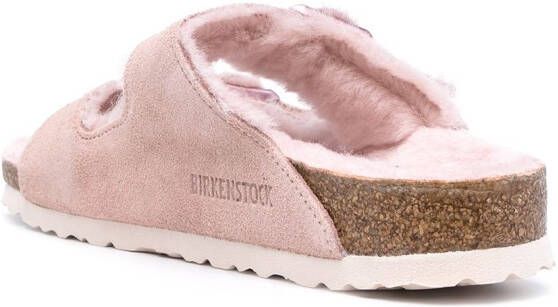 Birkenstock Arizona Fur double-buckle sandals Pink