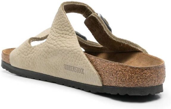 Birkenstock Arizona grained-leather sandals Green