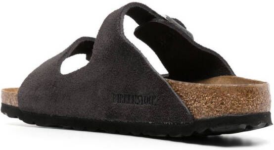 Birkenstock Arizona leather buckle-detail sandals Grey