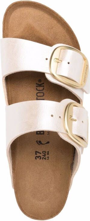 Birkenstock Arizona leather double-buckle sandals White