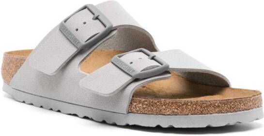 Birkenstock Arizona leather flat sandals Grey