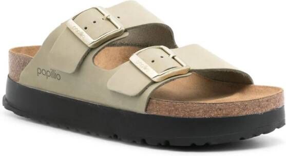 Birkenstock Arizona leather platform sandals Neutrals