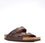 Birkenstock Arizona oiled leather sandals Brown - Thumbnail 2