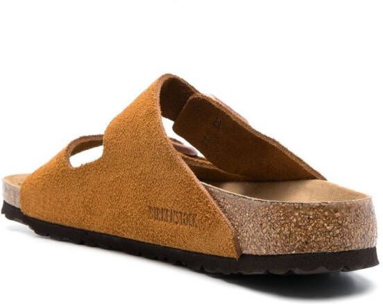 Birkenstock Arizona SFB calf-suede sandals Brown