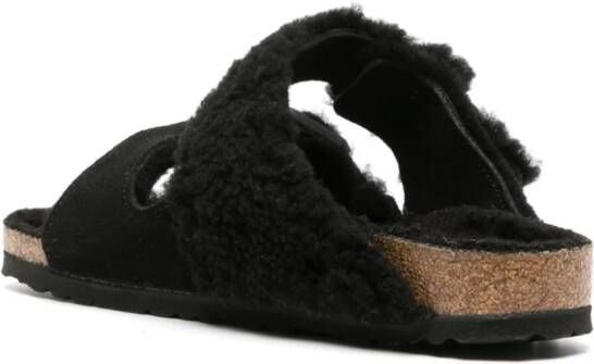 Birkenstock Arizona shearling-lined sandals Black