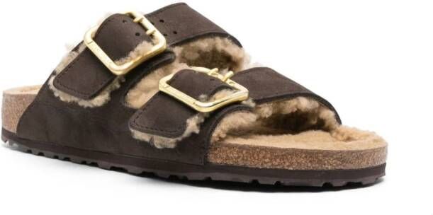 Birkenstock Arizona shearling-lined sandals Brown
