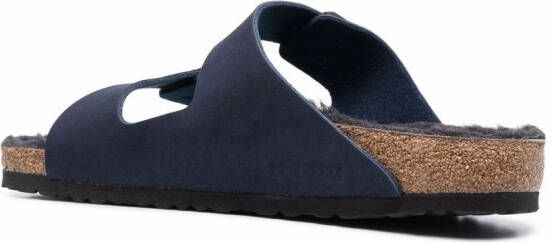 Birkenstock Arizona shearling sandals Blue