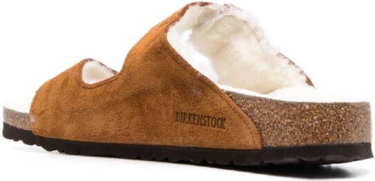 Birkenstock Arizona shearling sandals Brown