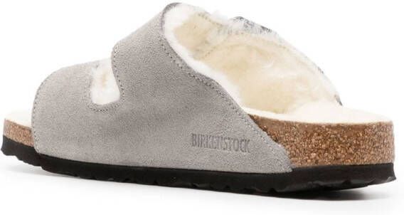 Birkenstock Arizona shearling sandals Grey