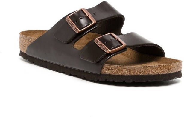 Birkenstock Arizona slip-on suede sandals Brown