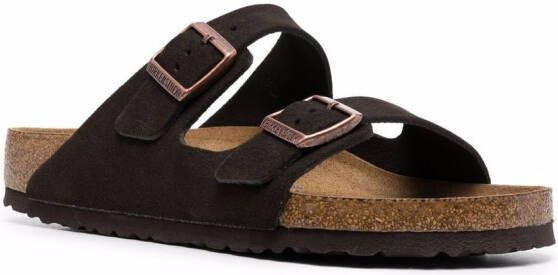Birkenstock Arizona slip-on suede sandals Brown