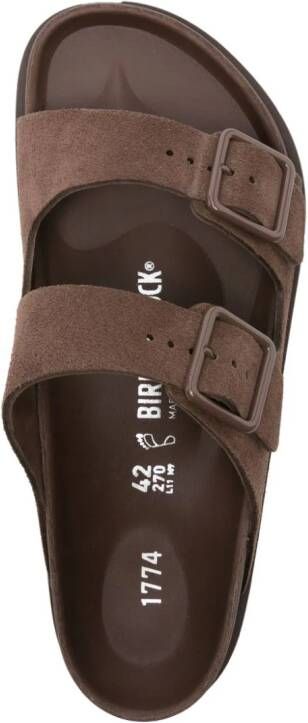 Birkenstock Arizona suede sandals Brown