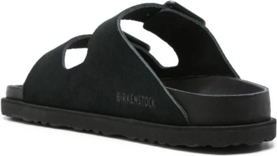 Birkenstock Arizona suede slides Black