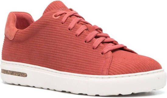 Birkenstock Bend embossed suede sneakers Red
