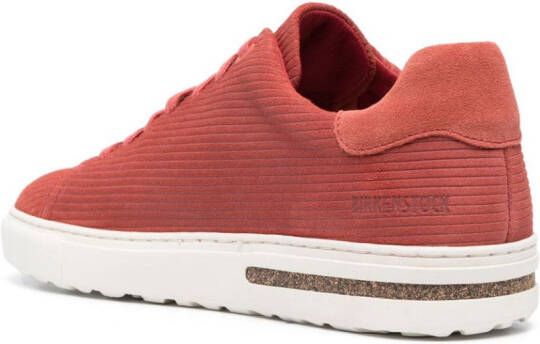 Birkenstock Bend embossed suede sneakers Red