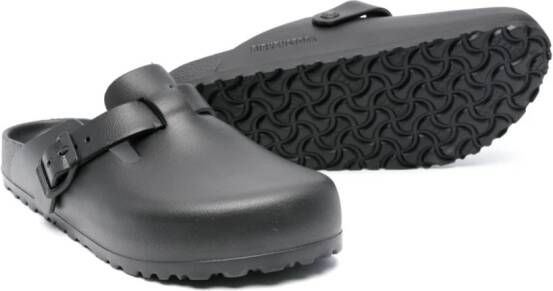 Birkenstock Boston faux-leather slippers Black