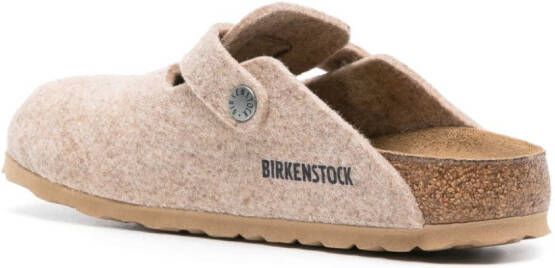 Birkenstock Boston felted slippers Brown