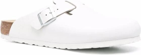 Birkenstock Boston leather clogs White